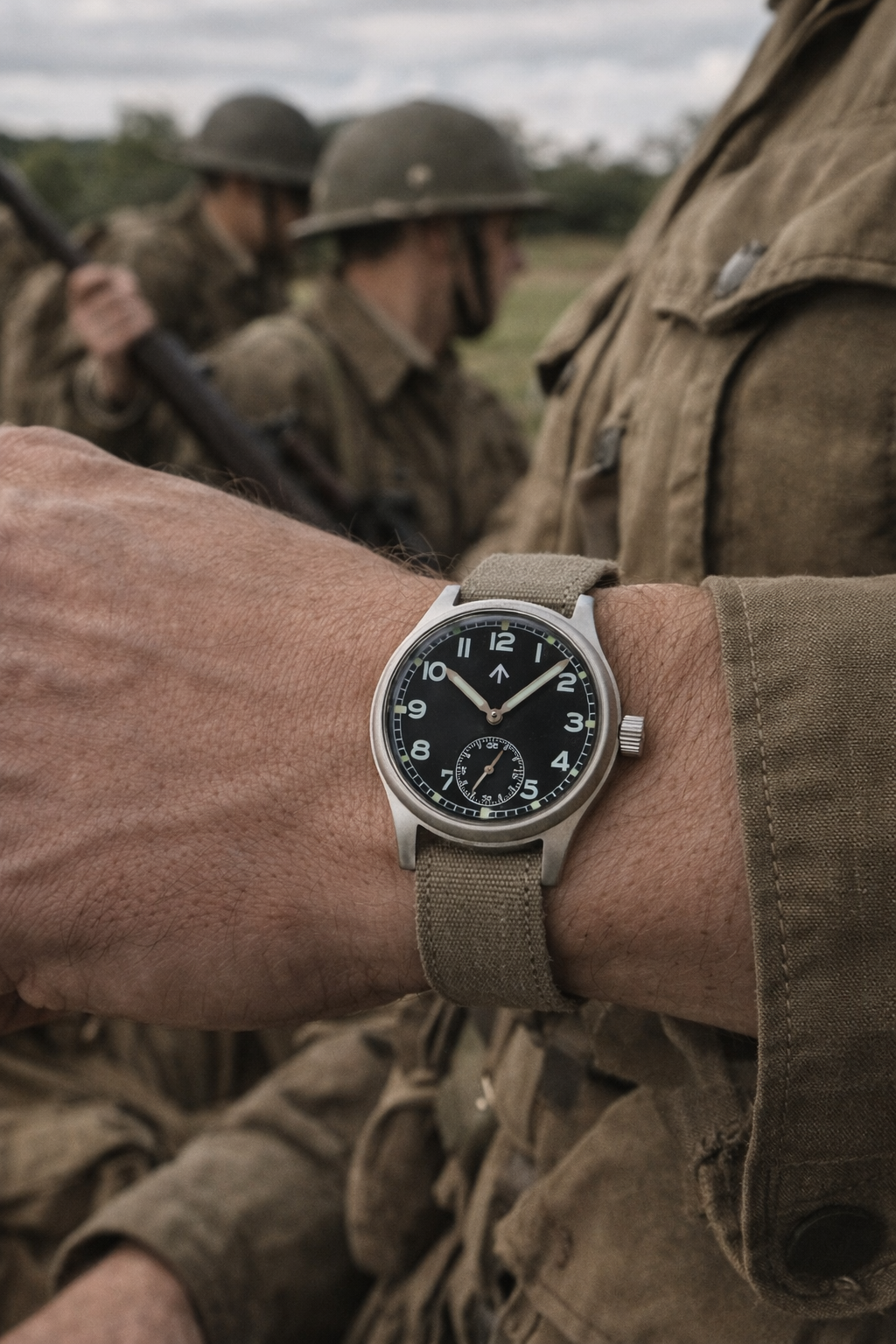 MWC 1940s/1950s "Dirty Dozen" Pattern General Service Watch with Hybrid Mechanical/Quartz Movement