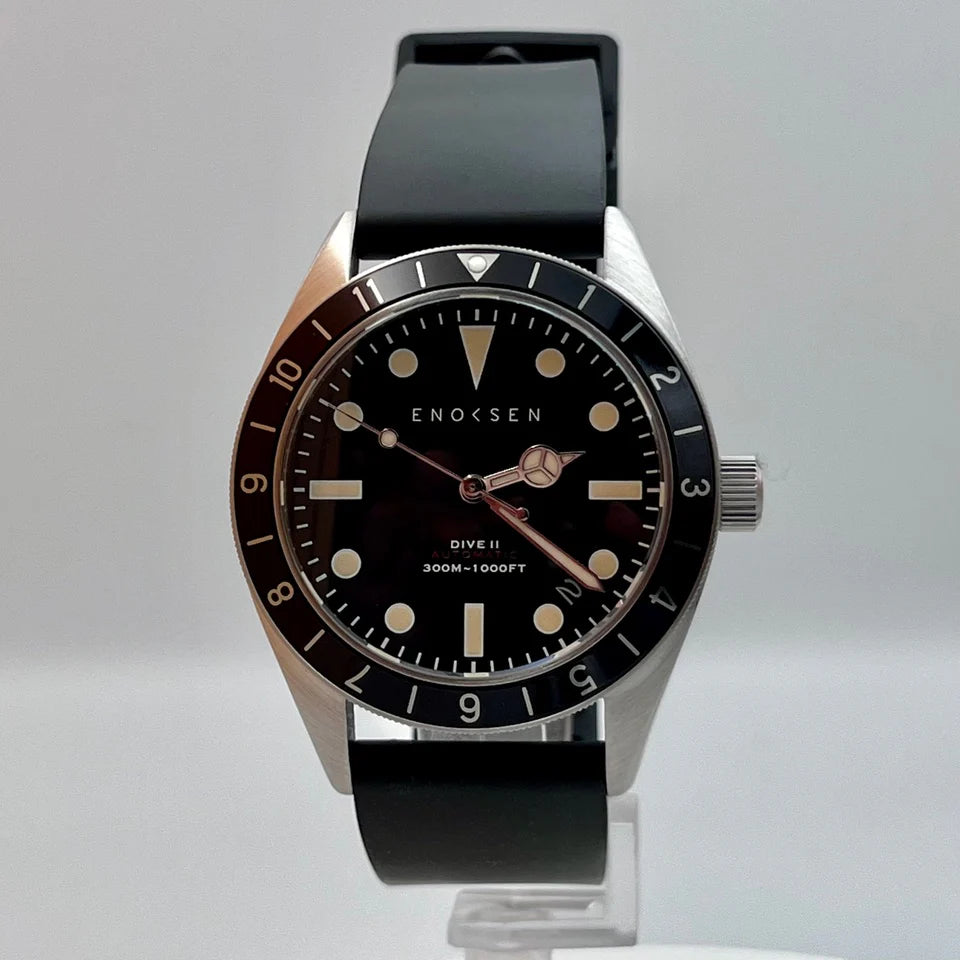 Enoksen Automatic Dive Watch - Black Dial Edition ◇ 39mm