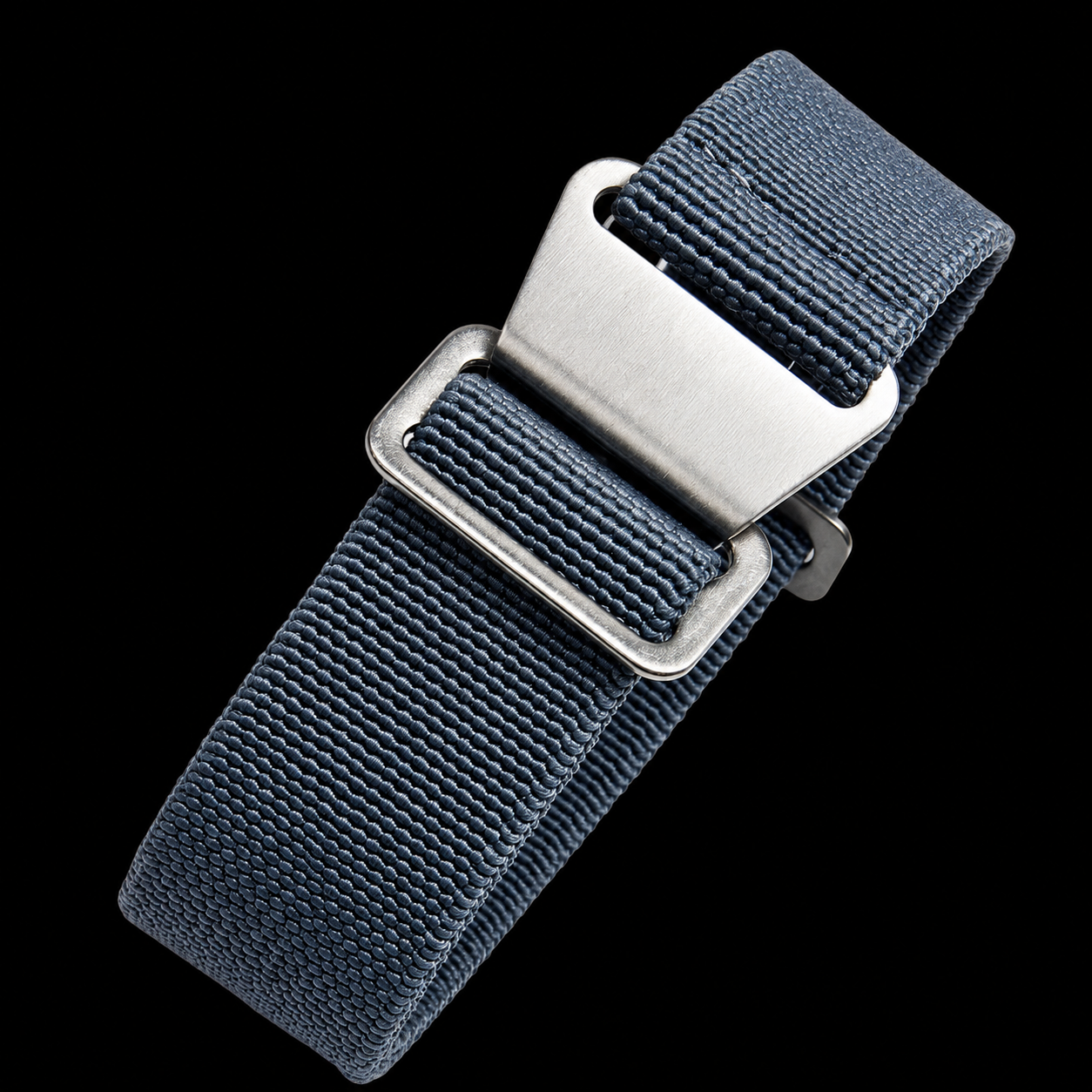 22mm Elasticated French Navy and Special Forces Strap in NATO Grey