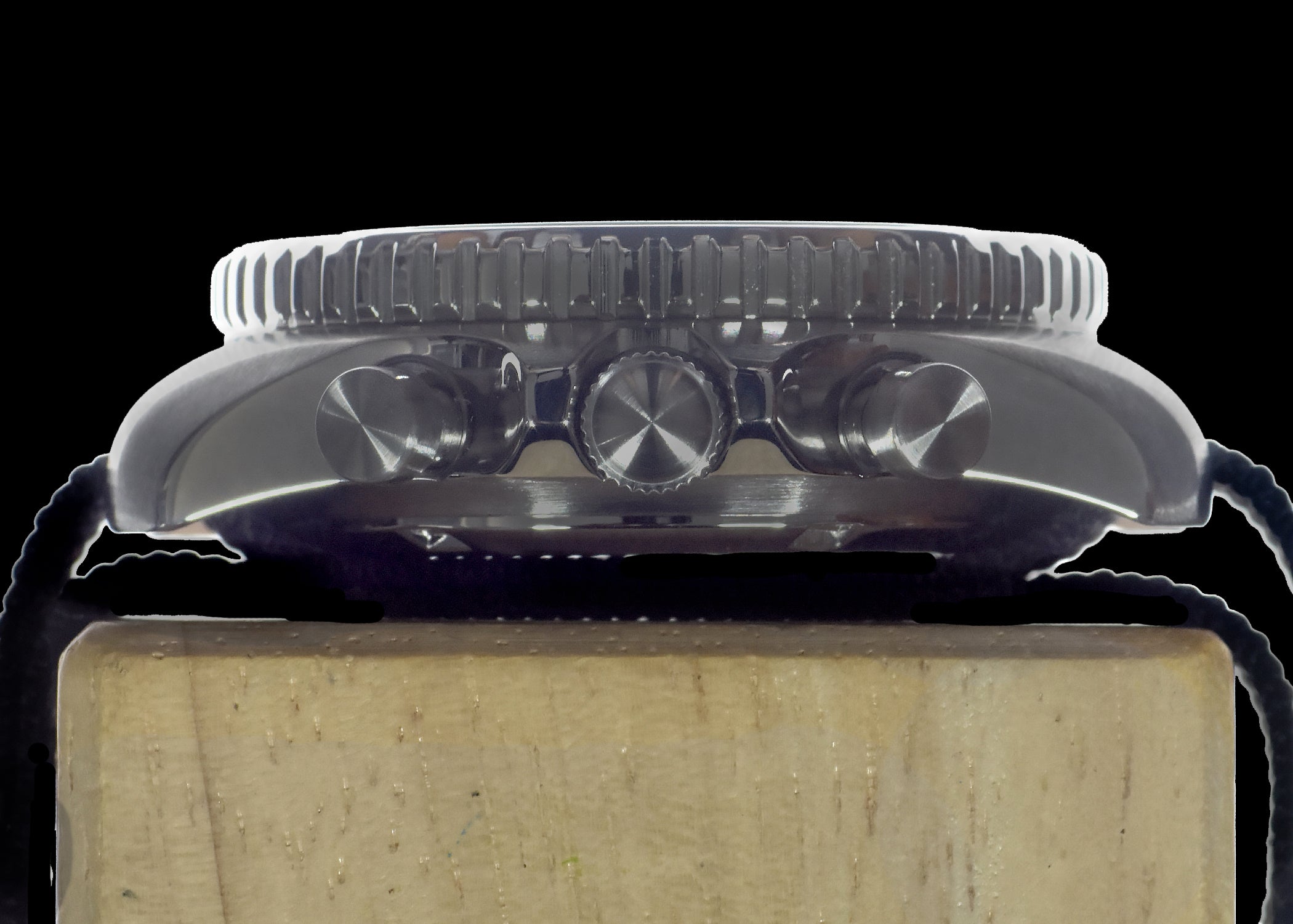 MWC NATO Pattern Stainless Steel Military Pilots Chronograph with Sapphire Crystal and Swiss Ronda Movement- 12 Hour GMT Bezel