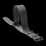 Single Pass 20mm Admiralty Grey NATO Military Watch Strap in Ballistic Nylon with Stainless Steel Fasteners