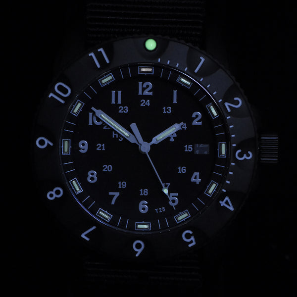 MWC P656 2025 Model PVD Tactical Series Watch with GTLS Tritium, Sapphire Crystal and a 24 Jewel Automatic Movement