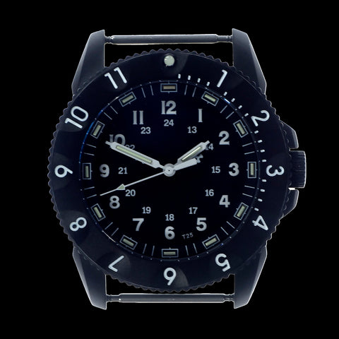 MWC P656 2025 Model PVD Tactical Series Watch with GTLS Tritium, Sapphire Crystal and Ten Year Battery Life (Non Date Version)