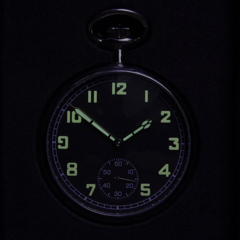 Aeschbach WW2 Pattern German Airforce (Luftwaffe) 17 Jewel Hand Wound Military Pocket Watch