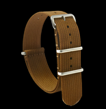 22mm Ribbed Desert NATO Military Watch Strap