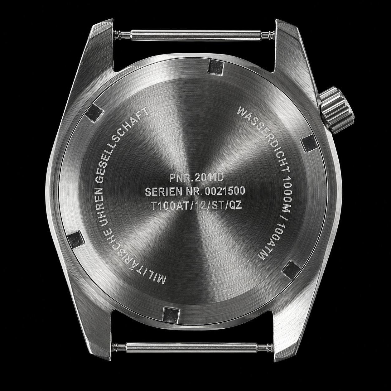 MWC "Depthmaster" 100atm / 3,280ft / 1000m Water Resistant Military Divers Watch in a Titanium Case with Luminova and a Helium Valve, Swiss Quartz Movement with a Ten Year Battery Life