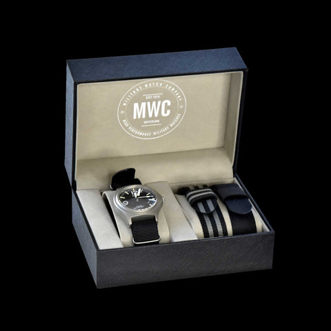 MWC Classic 1960s Pattern Automatic Dual Time Zone Divers Pattern Watch with Luminova and Sapphire Crystal