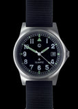 MWC G10 LM Stainless Steel Military Watch on a Black NATO Strap (Sterile/Unbranded Dial)