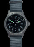 G10 100m Water resistant Military Watch with 12/24 hour dial in Stainless Steel Case with Screw Crown (Unbranded)