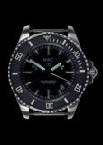 MWC 300m Stainless Steel Quartz Military Divers Watch with Tritium GTLS and 10 Year Battery Life