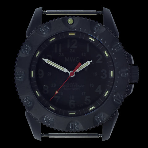 MWC P656 Latest Model Titanium Tactical Series Watch with Subdued Dial, GTLS Tritium and Ten Year Battery Life (Non Date Version)