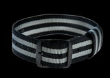 20mm US “James Bond” Pattern Military Watch Strap with Black PVD Buckles