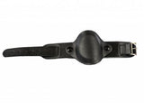 18mm Black 1950s Pattern Leather Military Watch Strap with Protective Face Cover